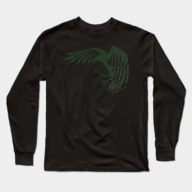 Cracked Raven Long Sleeve T-Shirt by RudDesigns